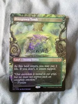 Mtg OVERGROWN TOMB - Lorwyn Eclipsed NM SHOCKLAND FOIL #0350 - Image 1