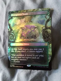 Mtg OVERGROWN TOMB - Lorwyn Eclipsed NM SHOCKLAND FOIL #0350 - Image 2