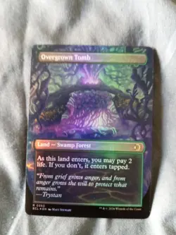 Mtg OVERGROWN TOMB - Lorwyn Eclipsed NM SHOCKLAND FOIL #0350 - Image 3