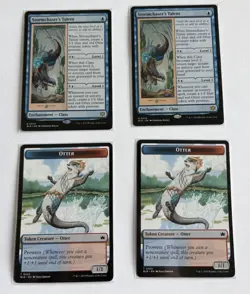 2x Magic: The Gathering Wizards Stormchaser's Talent & Otter Token BLB - Image 1