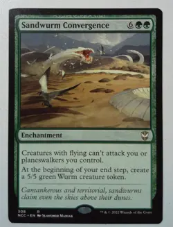 Sandwurm Convergence *Rare* Magic MtG x1 NCC MISCUT (corner) - Image 1