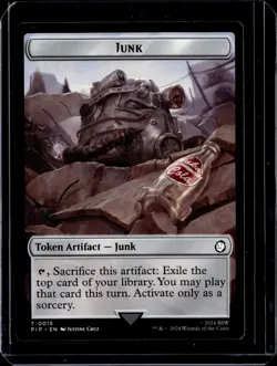 Fallout Junk 15 / Squirrel 9 Token - PIP - NM - MTG Magic the Gathering - Image 1