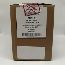 Magic The Gathering Commander Masters Set Of 4 Decks New Factory Sealed - Image 2