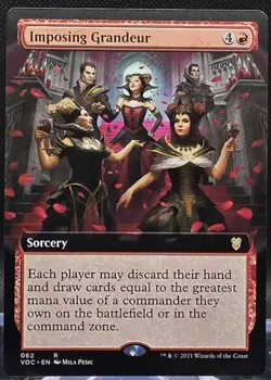 Imposing Grandeur #62 Commander: Innistrad: Crimson Vow Ext. Art Regular Rare - Image 1