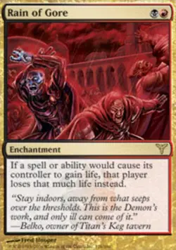 1x Rain of Gore Heavy Play MTG Magic - Kid Icarus - - Image 1