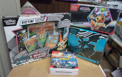 POKEMON BLACK ETB + VICTINI + PRISMATIC SURPRISE + SURGING BUNDLE BOX LOT - Image 1