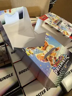 Pokemon Case Of 25 **EMPTY** Prismatic Evolutions Booster Bundle Boxes - Image 4
