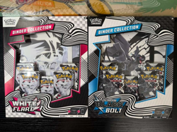 Pokemon Black Bolt & White Flare Binder Collection Bundle Set of 2 NEW - SEALED! - Image 1