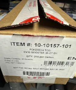 Pokemon Case Of 6 **EMPTY** Destined Rivals Booster Boxes - Image 4