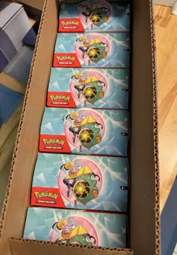 Pokemon Case Of 6 **EMPTY** Journey Together Enhanced Booster Boxes - Image 1