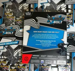 Pokemon Black Bolt Binder Collection Lot of 6 Sealed Boxes - Image 2
