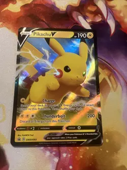 Pokemon TCG Pikachu V Pokemon Oversized Promos SWSH061 Holo Promo - Image 2