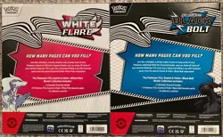 Pokemon Black Bolt & White Flare Binder Collection Bundle Set of 2 NEW - SEALED! - Image 2