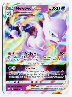Mewtwo VSTAR 031/078 Pokemon GO Ultra Rare Holo - Image 1