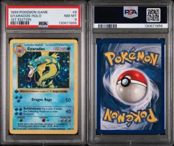1999 Pokemon Game, Gyarados - Holo 1st edition - #6/102 - PSA Graded NM-MT #8 - Image 3