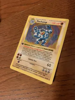 Pokemon TCG Machamp Base Set 8/102 Holo 1st Edition Holo Rare Shadowless - Image 4