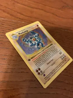 Pokemon TCG Machamp Base Set 8/102 Holo 1st Edition Holo Rare Shadowless - Image 5