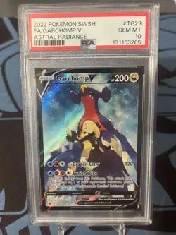 Garchomp V TG23/TG30 Swsh10: Astral Radiance Trainer Gallery Holo PSA 10 - Image 1
