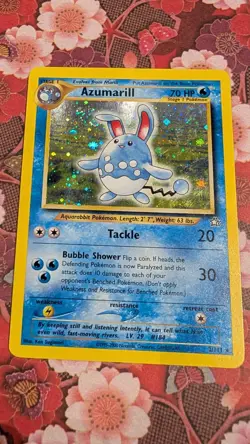 Azumarill 2/111 Pokemon Neo Genesis Unlimited - LP, Excellent Condition - Image 2