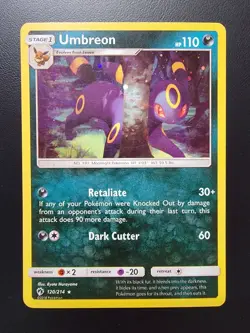 Umbreon 120/214 Sm-Lost Thunder Reverse Holo pokemon TCG - Image 1