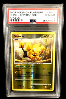 2009 Pokemon TCG Platinum Arceus Shinx Reverse Holo Secret Rare PSA 10 GM #SH12 - Image 1