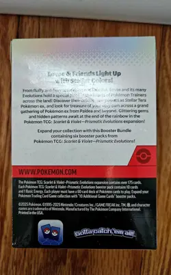 Pokemon Prismatic Evolutions Booster Bundle Box 6 Packs - Image 2