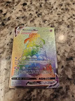 Alcremie VMAX 073/072 Shining Fates Secret Rainbow Rare Holo Pokemon NM - Image 1