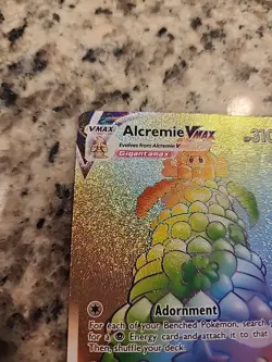 Alcremie VMAX 073/072 Shining Fates Secret Rainbow Rare Holo Pokemon NM - Image 2