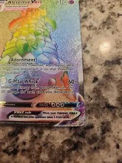 Alcremie VMAX 073/072 Shining Fates Secret Rainbow Rare Holo Pokemon NM - Image 4