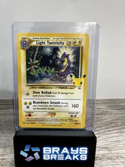 Pokemon TCG Light Toxtricity SWSH137 Celebrations 25th Black Star Promo Holo - Image 1