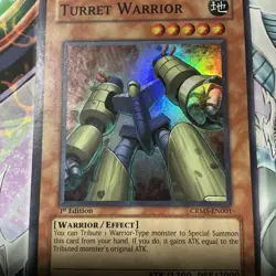Turret Warrior CRMS-EN001 Super Rare 1st Edition Yugioh - Image 3