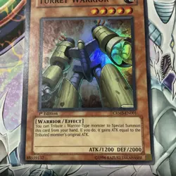 Turret Warrior CRMS-EN001 Super Rare 1st Edition Yugioh - Image 4