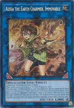 1x Aussa the Earth Charmer, Immovable ( NM Eng YuGiOh - Quarter Century Stampede - Image 1