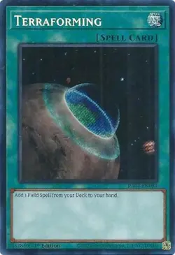 1x Terraforming (Secret Rare) - 1st Edi NM Eng YuGiOh - Quarter Century Stampede - Image 1