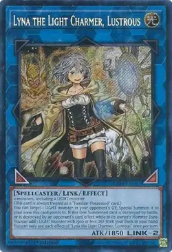 1x Lyna the Light Charmer, Lustrous (Se NM Eng YuGiOh - Quarter Century Stampede - Image 1