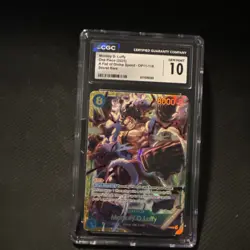 Monkey D. Luffy OP11-118 One Piece Divine Speed SEC - CGC GEM MINT 10 - Image 1