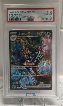 Pokemon TCG Palafin EX PSA 10 Prismatic Evolutions Sir English Card 151/131 - Image 1