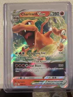 Pokemon TCG Charizard VSTAR Holo Ultra Rare Card Brilliant Stars 018/172 - Image 1