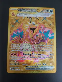 Charizard EX 228/197 Pokemon Obsidian Flames Holo Hyper Rare Card LP - Image 1