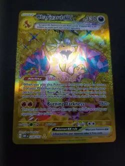 Charizard EX 228/197 Pokemon Obsidian Flames Holo Hyper Rare Card LP - Image 2