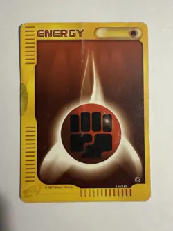 HP Fighting Energy 160/165 Expedition Base Set Regular Pokemon card English - Image 1