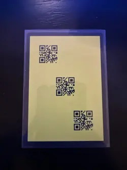 2025 Whispers in the Well Disney Lorcana Discard Error QR Code Card Yellow - Image 1