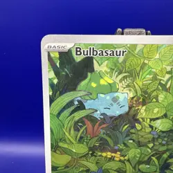 Pokemon TCG Bulbasaur Scarlet Violet-151 Illustration Rare Card 166/165 - Image 2