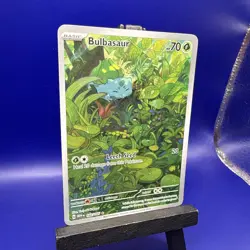 Pokemon TCG Bulbasaur Scarlet Violet-151 Illustration Rare Card 166/165 - Image 5