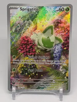 Sprigatito 196/193 - Illustration Rare Holo - Paldea Evolved - Pokemon Card - Image 5