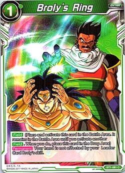 Broly's Ring BT1-081 C Dragon Ball Super Card TCG X1 - Image 1