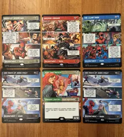 MTG Marvel’s Spider-Man NM Borderless Rare Card Lot, Venom Clone Mary Jane, SPM - Image 1