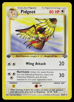 Pokemon Card - Pidgeot Jungle 24/64 Rare 1st Edition Non-Holo - Image 1