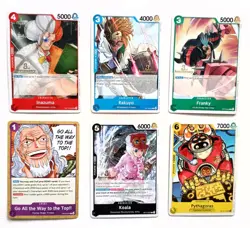 One Piece 3rd Anniversary Gold Stamped 6 Card Promo Bundle..., - Image 1