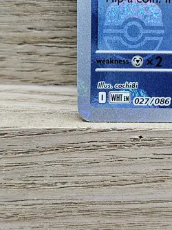 Vanillite Master Ball SV: White Flare 027/086 Pokemon Card TCG (3) - Image 3